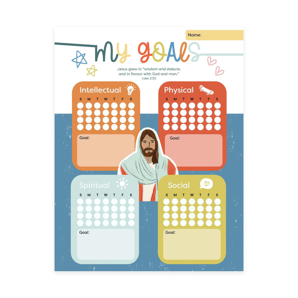GROW: Goal Journal Growth Trackers- free digital download